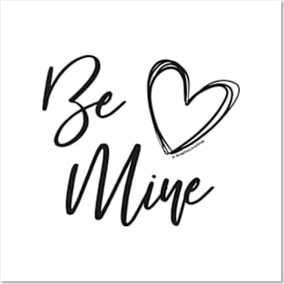 Be Mine Graphic Heart © 2022 GraphicLoveShop Posters and Art